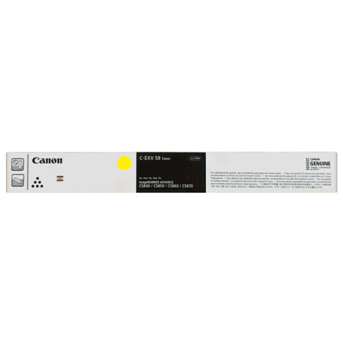 ORIGINAL CANON CEXV58LY Toner gelb 26.000 Seiten (3769 C 002)