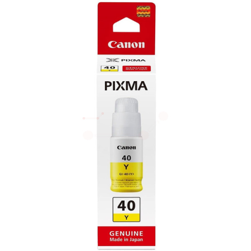 ORIGINAL CANON GI40Y Tintenflasche gelb 7.700 Seiten, 70,00 ml (3402 C 001)