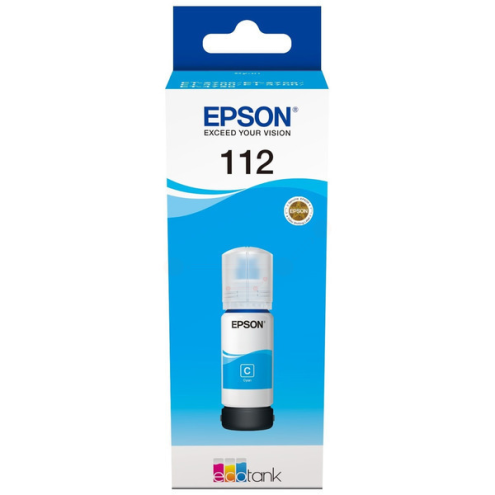 ORIGINAL EPSON 112 Tintenflasche cyan 6.000 Seiten, 70,00 ml (C 13 T 06C24A)