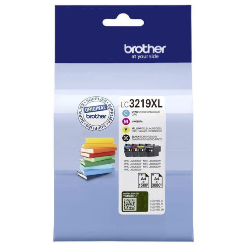 ORIGINAL BROTHER LC3219XLVAL Tintenpatrone MultiPack Bk,C,M,Y 3000pg + 3x1500pg