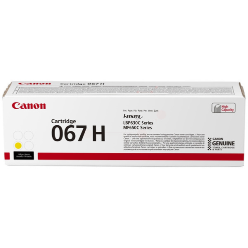 ORIGINAL CANON 067H Tonerkartusche gelb High-Capacity 2.350 Seiten (5103 C 002)