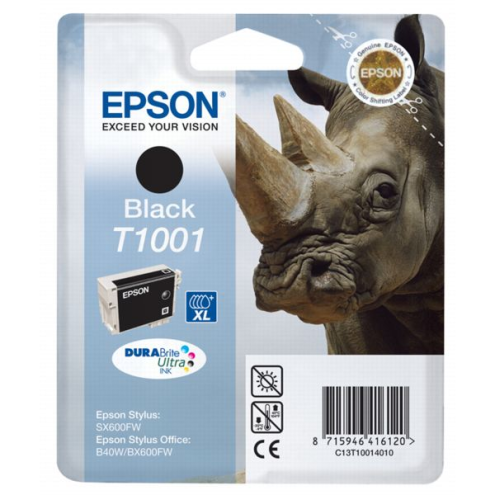 ORIGINAL EPSON T1001 Tintenpatrone schwarz 995 Seiten, 25,90 ml (C 13 T 10014010)