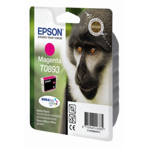 ORIGINAL EPSON T0893 Tintenpatrone magenta 135 Seiten, 3,50 ml (C 13 T 08934011)