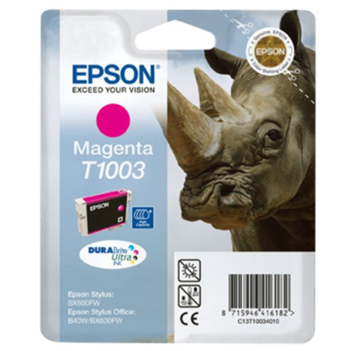 ORIGINAL EPSON T1003 Tintenpatrone magenta 635 Seiten, 11,10 ml (C 13 T 10034010)
