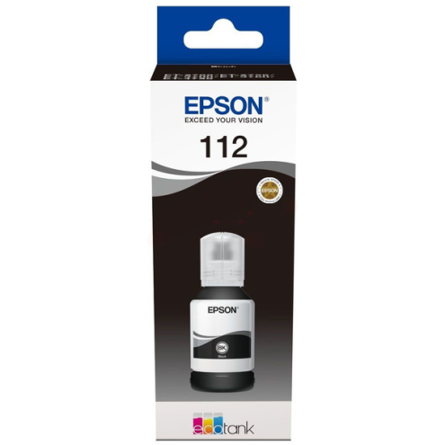 ORIGINAL EPSON 112 Tintenflasche schwarz 7.500 Seiten, 127,00 ml (C 13 T 06C14A)
