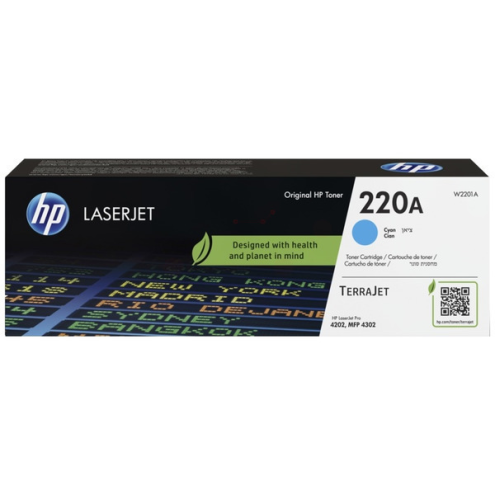 ORIGINAL HP 220A Tonerkartusche cyan 1.800 Seiten (W 2201 A)