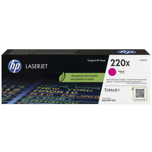 ORIGINAL HP 220X Tonerkartusche magenta High-Capacity 5.500 Seiten (W 2203 X)