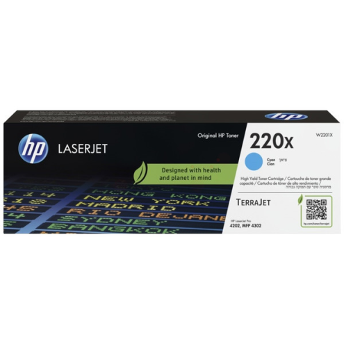 ORIGINAL HP 220X Tonerkartusche cyan High-Capacity 5.500 Seiten (W 2201 X)