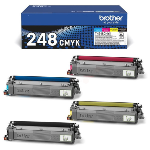 ORIGINAL BROTHER TN248CMYK Toner MultiPack Bk,C,M,Y 1.000 Seiten, VE=4