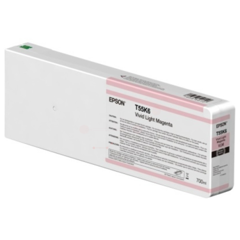 ORIGINAL EPSON T55K600 Tintenpatrone magenta hell 700,00 ml (C 13 T 55K60N)
