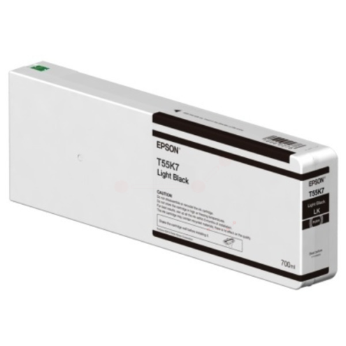 ORIGINAL EPSON T55K700 Tintenpatrone schwarz hell 700,00 ml (C 13 T 55K700)