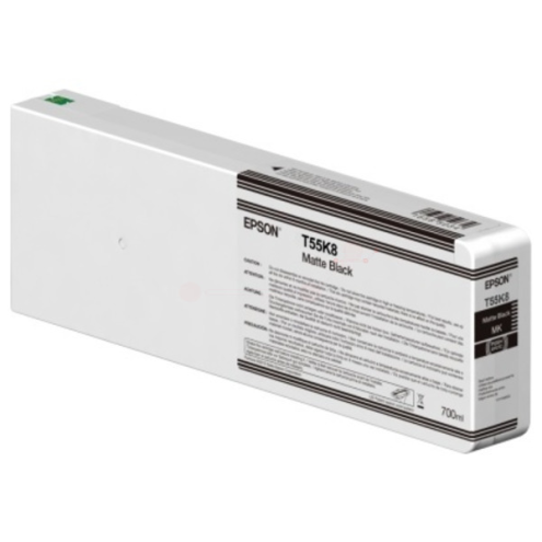 ORIGINAL EPSON T55K800 Tintenpatrone schwarz matt 700,00 ml (C 13 T 55K80N)