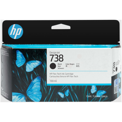 ORIGINAL HP 738 Tintenpatrone schwarz 130,00 ml (498N4A)
