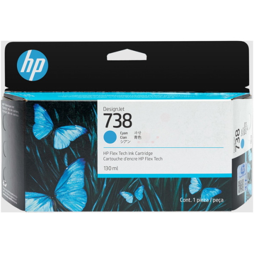 ORIGINAL HP 738 Tintenpatrone cyan 130,00 ml (498N5A)