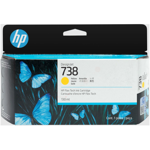 ORIGINAL HP 738 Tintenpatrone gelb 130,00 ml (498N7A)