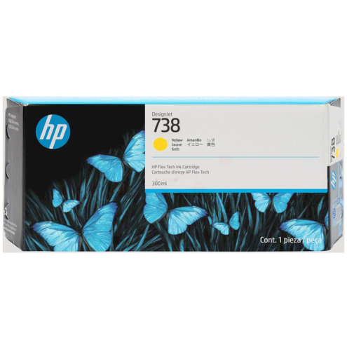 ORIGINAL HP 738 Tintenpatrone gelb 300,00 ml (676M8A)