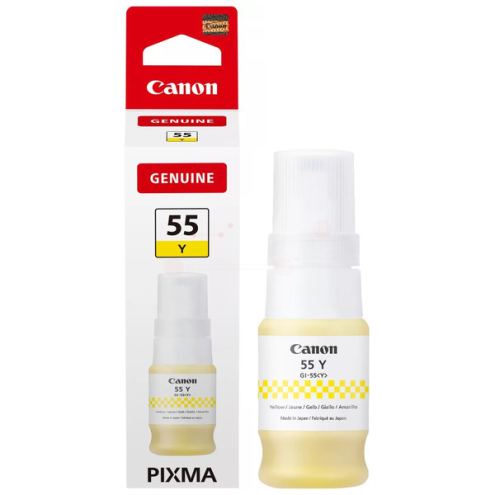 ORIGINAL CANON GI55Y Tintenflasche gelb 3.000 Seiten, 40,00 ml (6291 C 001)