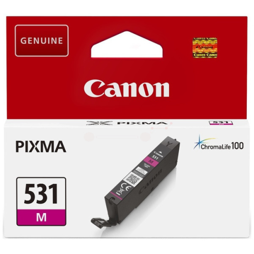 ORIGINAL CANON CLI531M Tintenpatrone magenta 475 Seiten, 8,20 ml (6120 C 001)