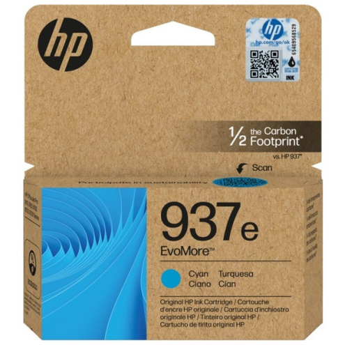 ORIGINAL HP 937E Druckkopfpatrone cyan Evomore 1.650 Seiten (4S6W6NE)