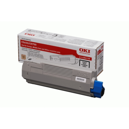 ORIGINAL OKI 43865708 Toner schwarz 8.000 Seiten/5%