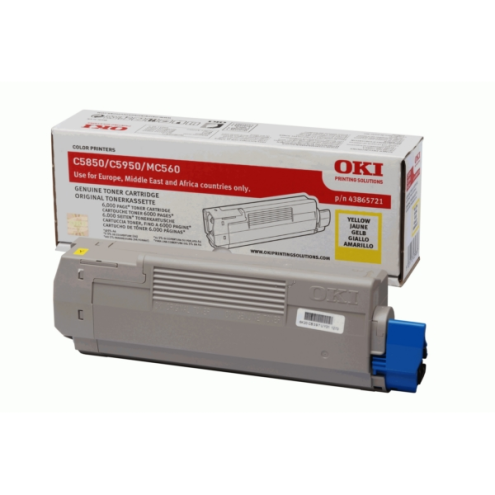 ORIGINAL OKI 43865721 Toner gelb 6.000 Seiten/5%
