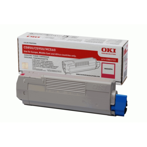 ORIGINAL OKI 43865722 Toner magenta 6.000 Seiten/5%