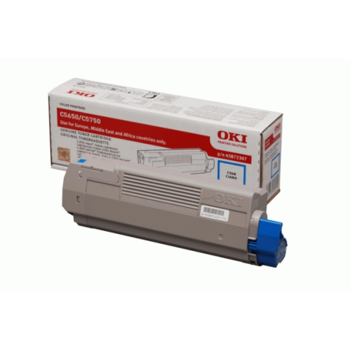 ORIGINAL OKI 43872307 Toner cyan 2.000 Seiten/5%