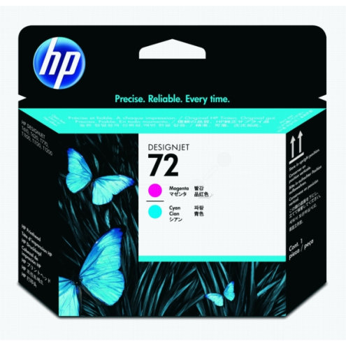 ORIGINAL HP 72 Druckkopf magenta +cyan (C 9383 A)