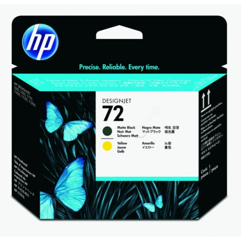 ORIGINAL HP 72 Druckkopf schwarz matt +gelb (C 9384 A)