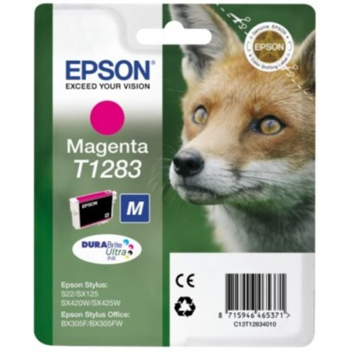 ORIGINAL EPSON T1283 Tintenpatrone magenta 140 Seiten, 3,50 ml (C 13 T 12834012)