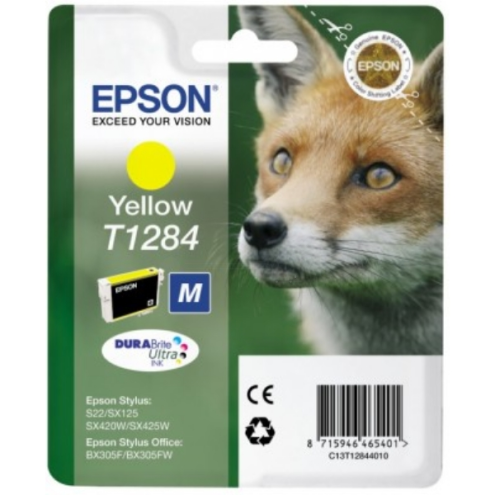 ORIGINAL EPSON T1284 Tintenpatrone gelb 225 Seiten, 3,50 ml (C 13 T 12844012)