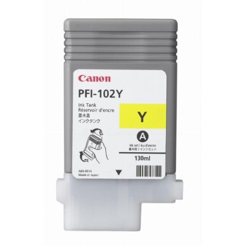 ORIGINAL CANON PFI102Y Tintenpatrone gelb 130,00 ml (0898 B 001)