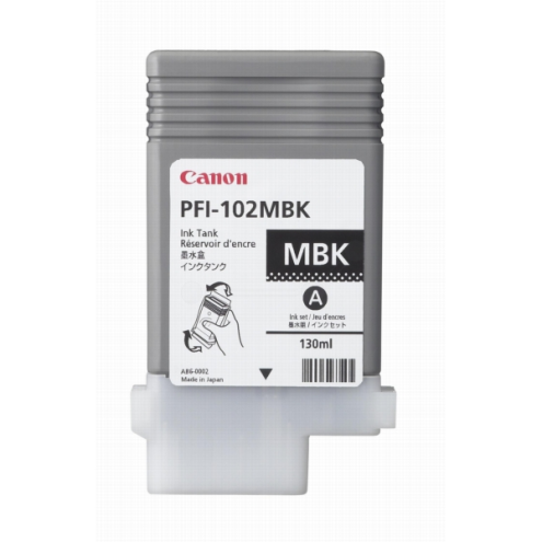 ORIGINAL CANON PFI102MBK Tintenpatrone schwarz matt 130,00 ml (0894 B 001)
