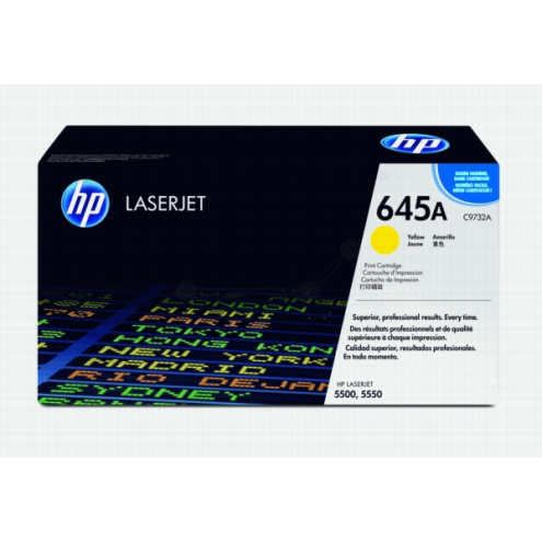 ORIGINAL HP 645A Tonerkartusche gelb 12.000 Seiten/5% (C 9732 A)
