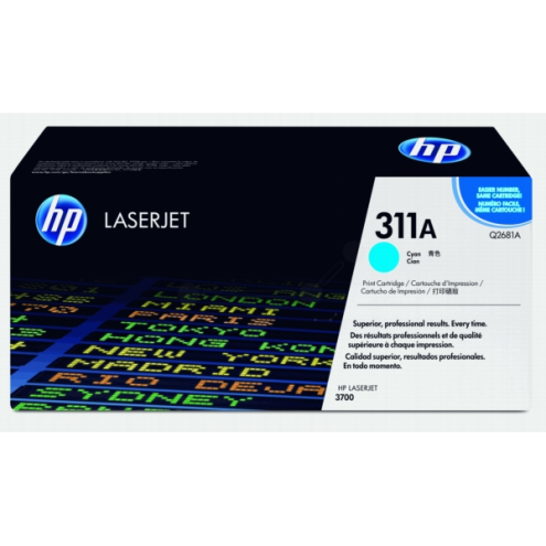 ORIGINAL HP 311A Tonerkartusche cyan 6.000 Seiten/5% (Q 2681 A)