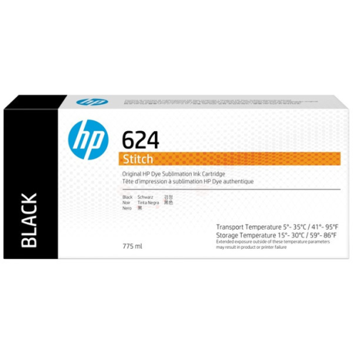 ORIGINAL HP 624 Tintenpatrone schwarz 775,00 ml (2LL53A)