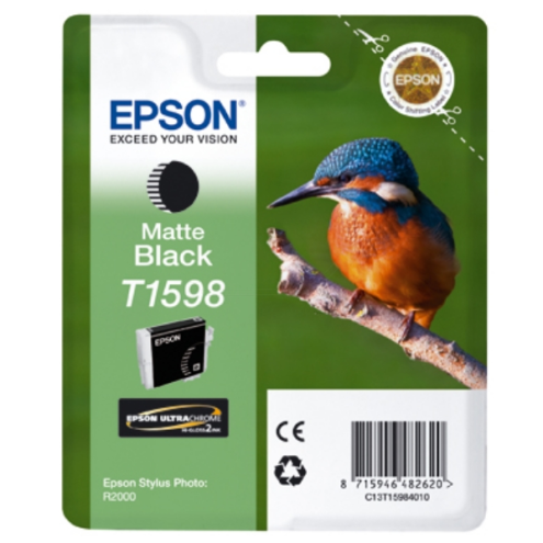 ORIGINAL EPSON T1598 Tintenpatrone schwarz matt 17,00 ml (C 13 T 15984010)