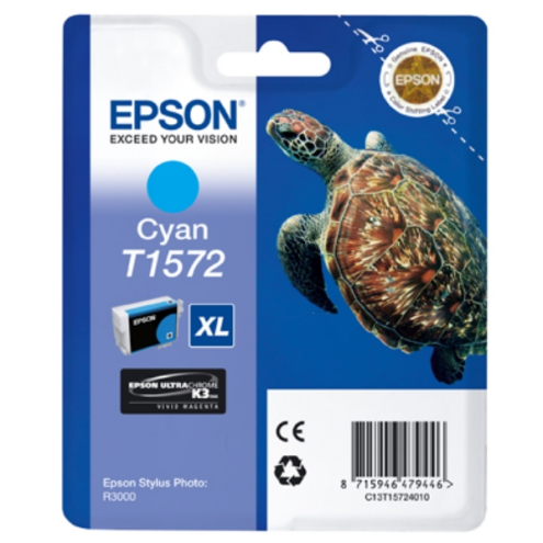 ORIGINAL EPSON T1572 Tintenpatrone cyan 25,90 ml (C 13 T 15724010)