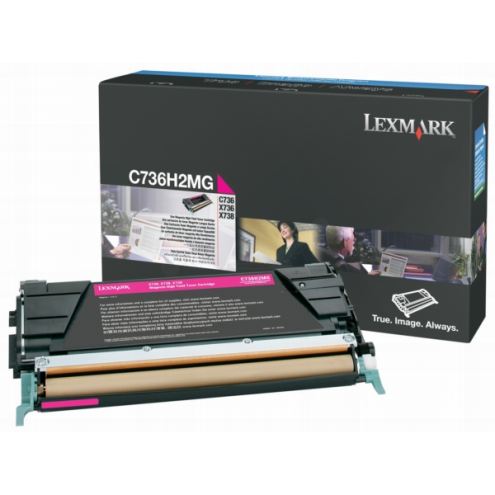 ORIGINAL LEXMARK C736H2MG Toner-Kit magenta 10.000 Seiten/5%