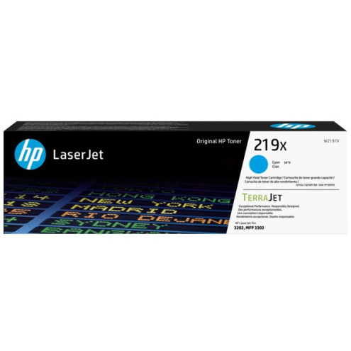 ORIGINAL HP 219X Tonerkartusche cyan High-Capacity 2.500 Seiten (W 2191 X)