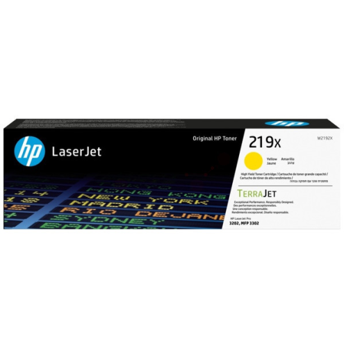 ORIGINAL HP 219X Tonerkartusche gelb High-Capacity 2.500 Seiten (W 2192 X)