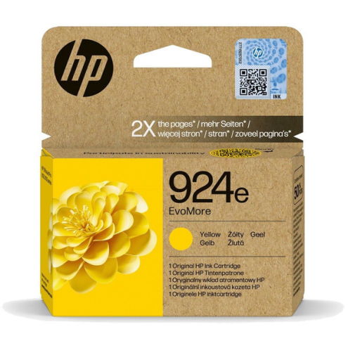 ORIGINAL HP 924E Tintenpatrone gelb EvoMore 800 Seiten (4K0U9NE)