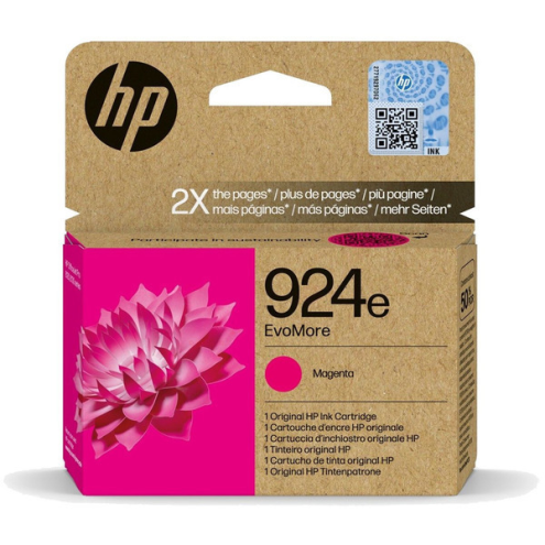 ORIGINAL HP 924E Tintenpatrone magenta EvoMore 800 Seiten (4K0U8NE)
