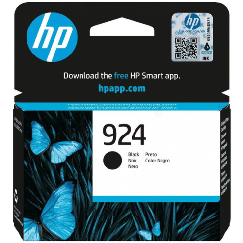ORIGINAL HP 924 Tintenpatrone schwarz 500 Seiten (4K0U6NE)
