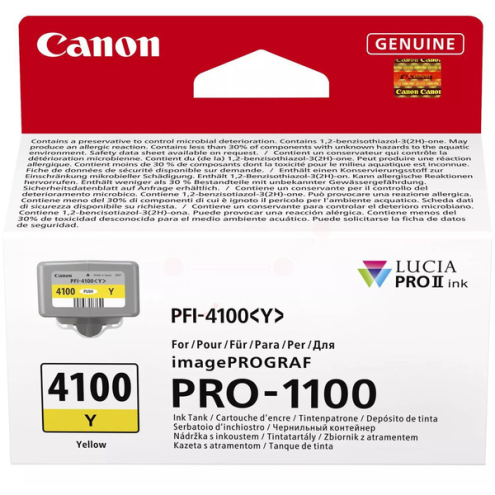 ORIGINAL CANON PFI4100Y Tintenpatrone gelb 80,00 ml (6780 C 001)
