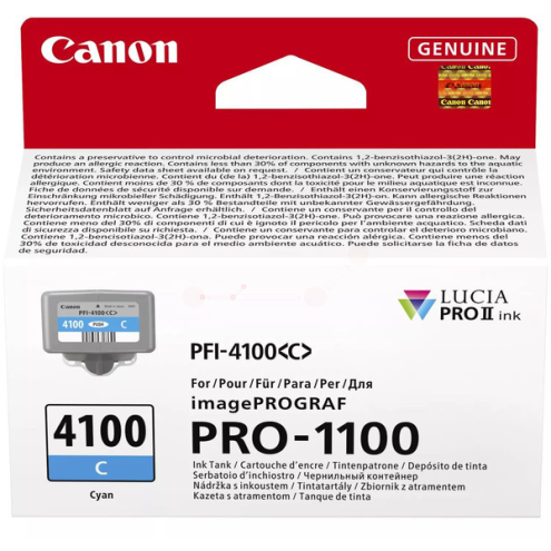 ORIGINAL CANON PFI4100C Tintenpatrone cyan 80,00 ml (6778 C 001)