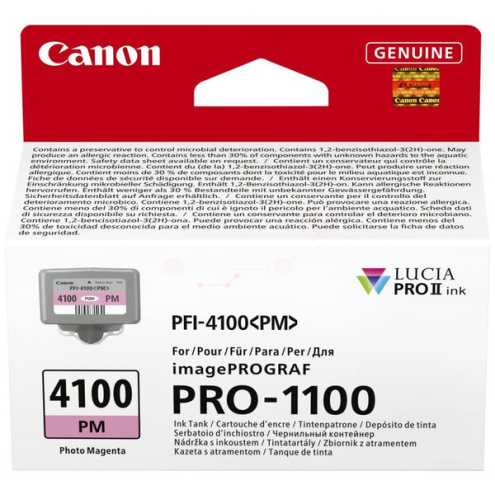 ORIGINAL CANON PFI4100PM Tintenpatrone magenta hell 80,00 ml (6782 C 001)