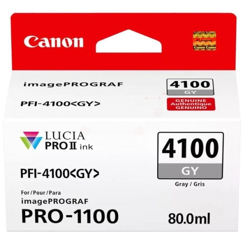 ORIGINAL CANON PFI4100GY Tintenpatrone grau 80,00 ml (6783 C 001)