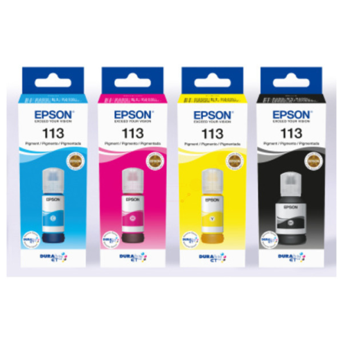 ORIGINAL EPSON 113 Tintenflasche MultiPack Bk,C,M,Y 1x127ml + 3x70ml (C 13 T 06B640)