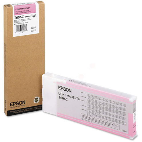 ORIGINAL EPSON T606C Tintenpatrone magenta hell 220,00 ml (C 13 T 606C00)